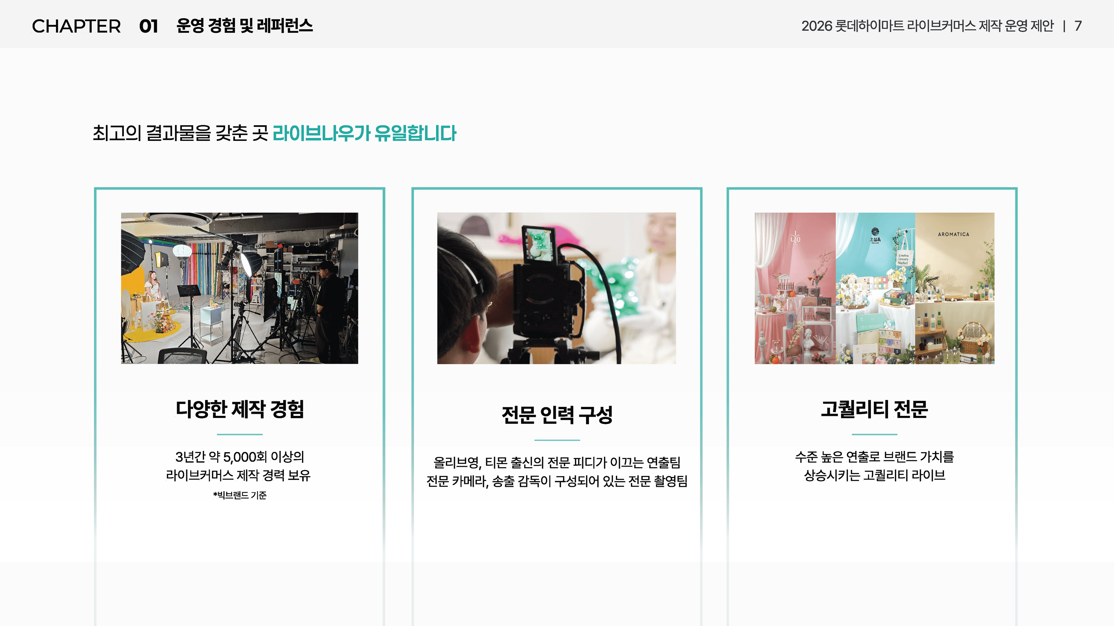 하이마트 라이브커머스 제안서 2